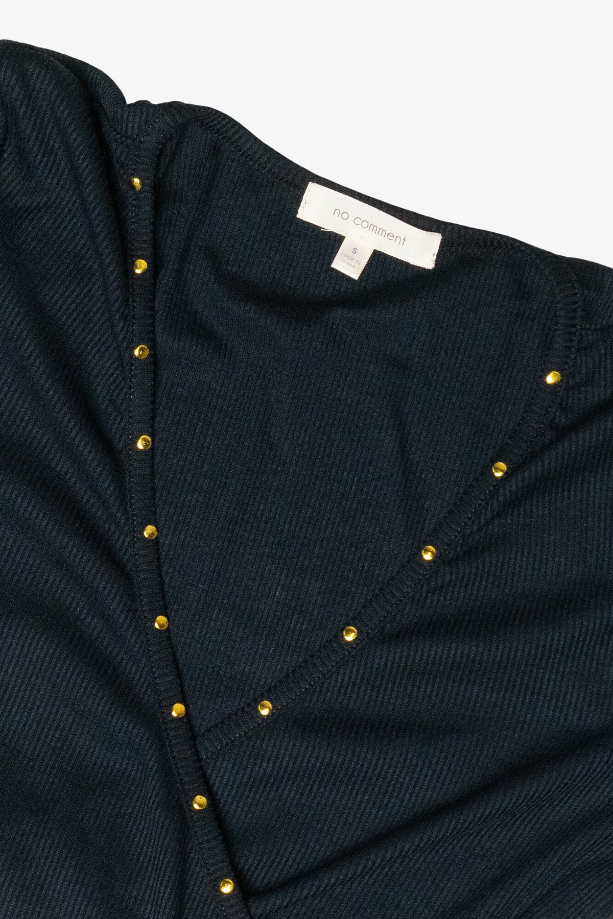 Long Sleeve Studded Wrap Top