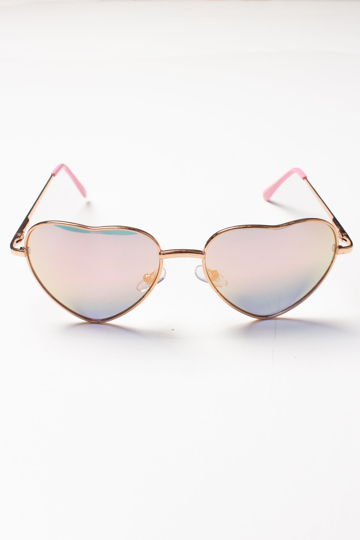 Metal Heart Pastel Sunglasses
