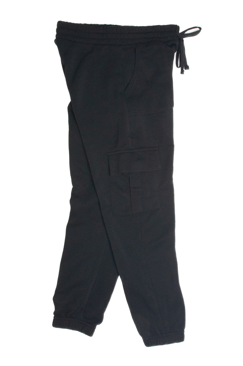 Black Cargo Sweatpants
