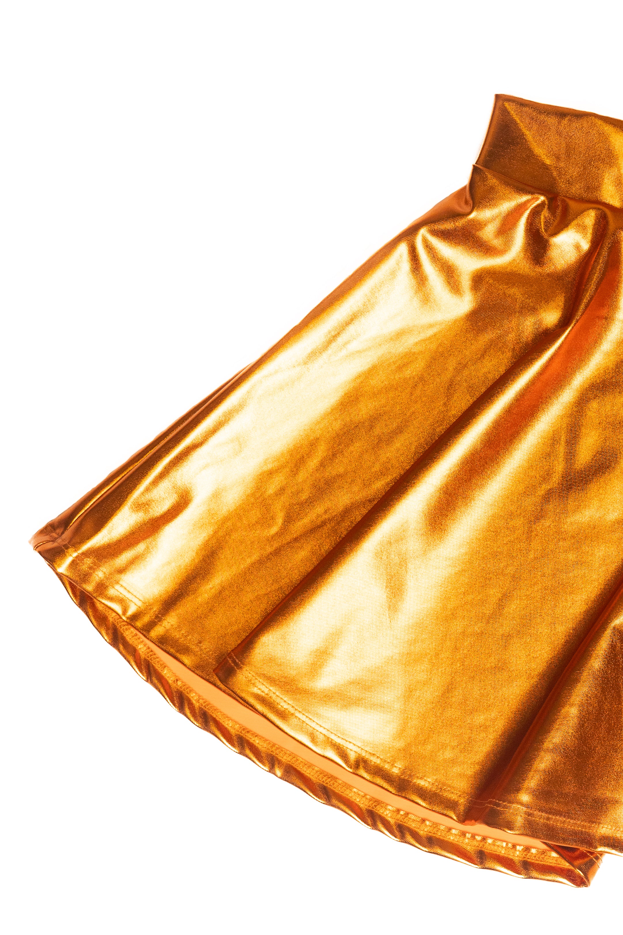 Metallic Circle Swing Skirt