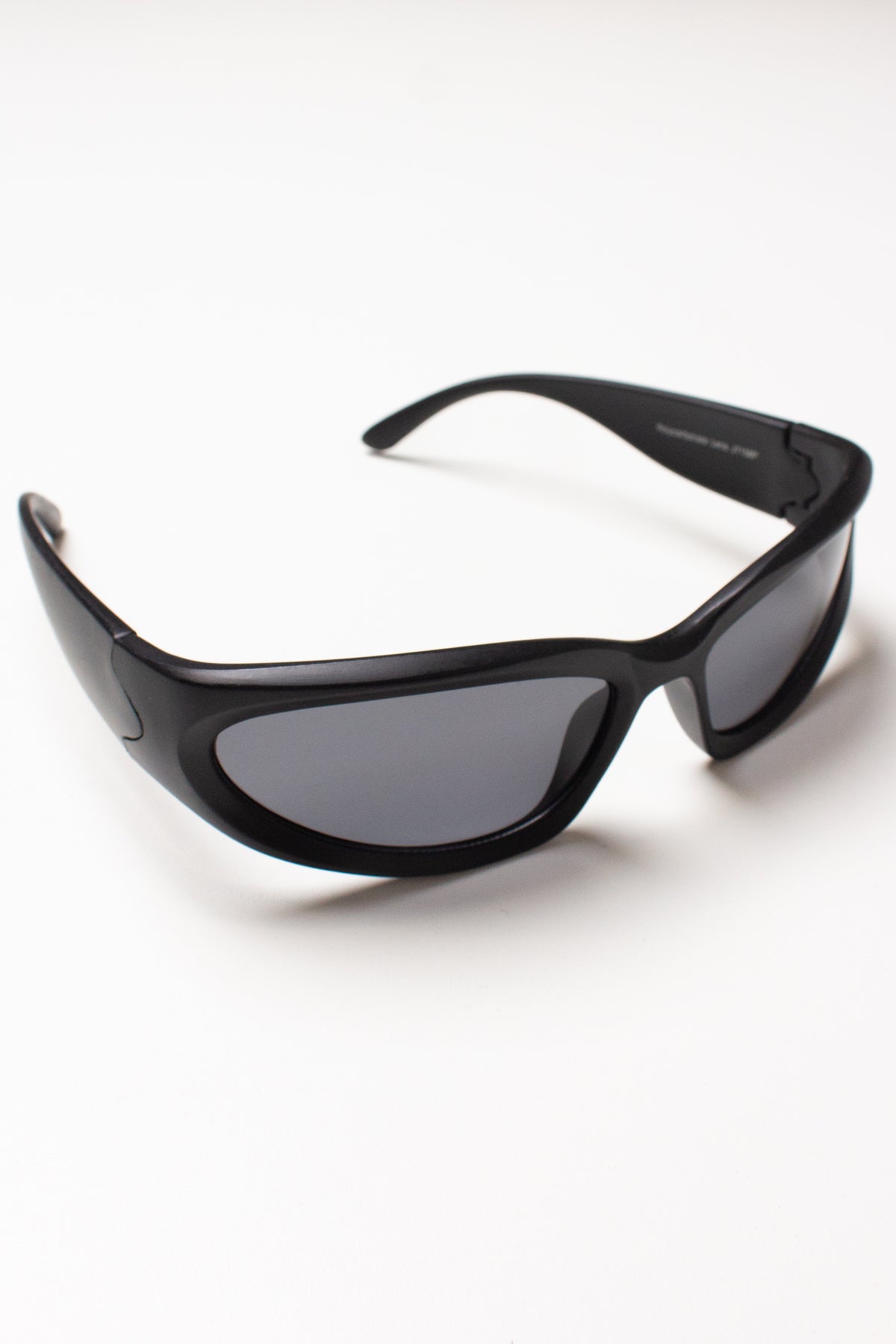 Y2K Metallic Wraparound Sunglasses
