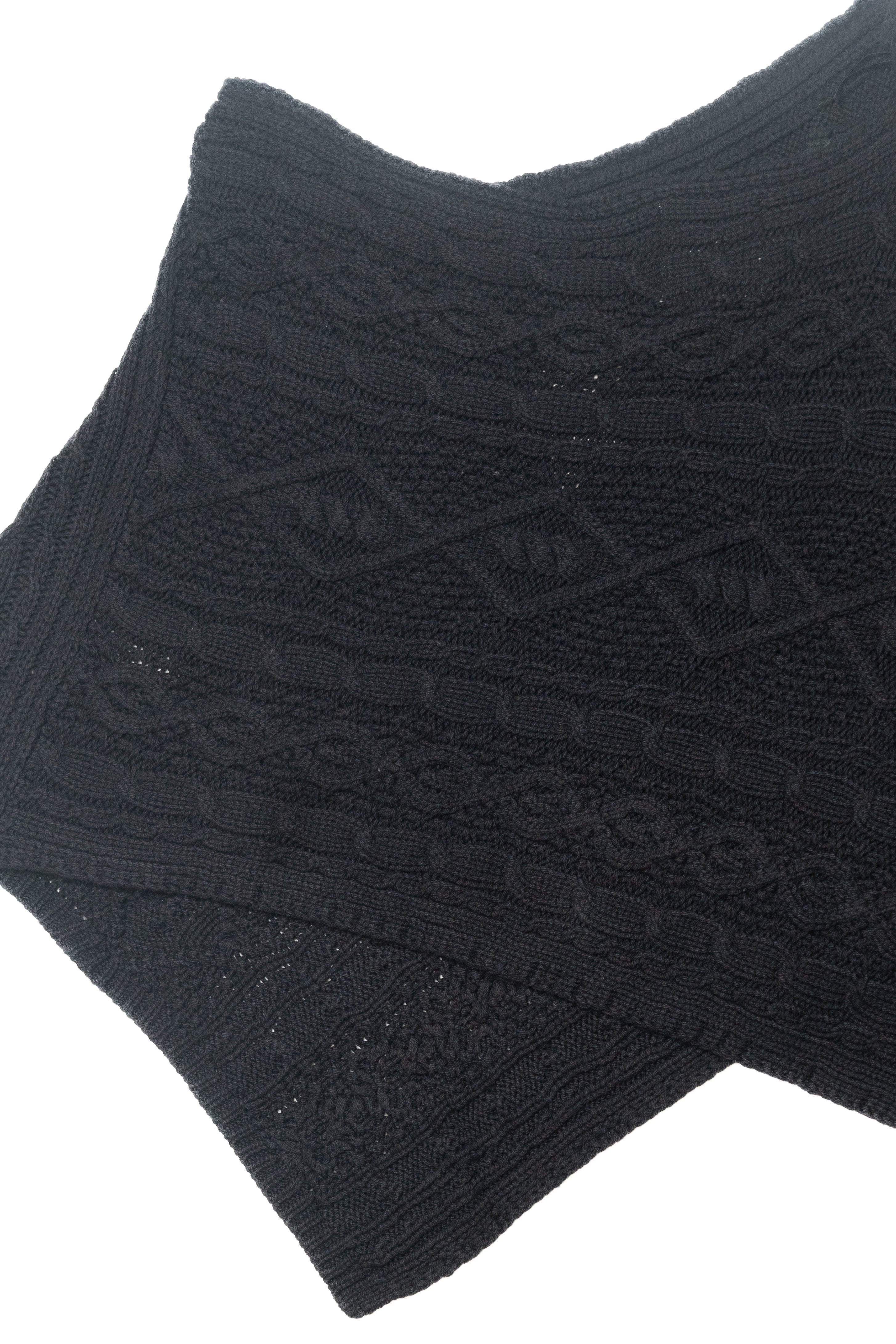 Cable Knit Poncho