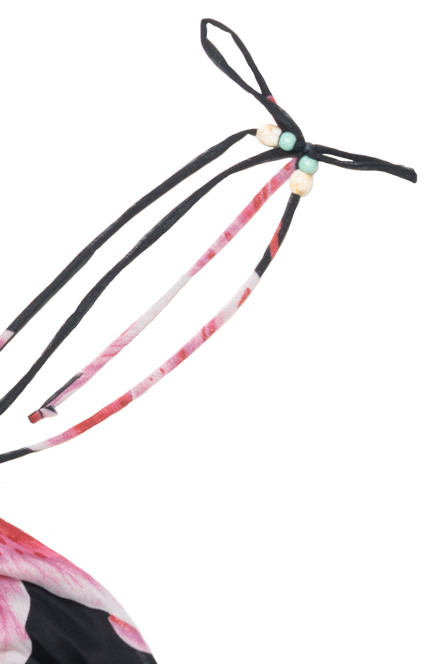 Mesh Lily Beaded Halter Neck