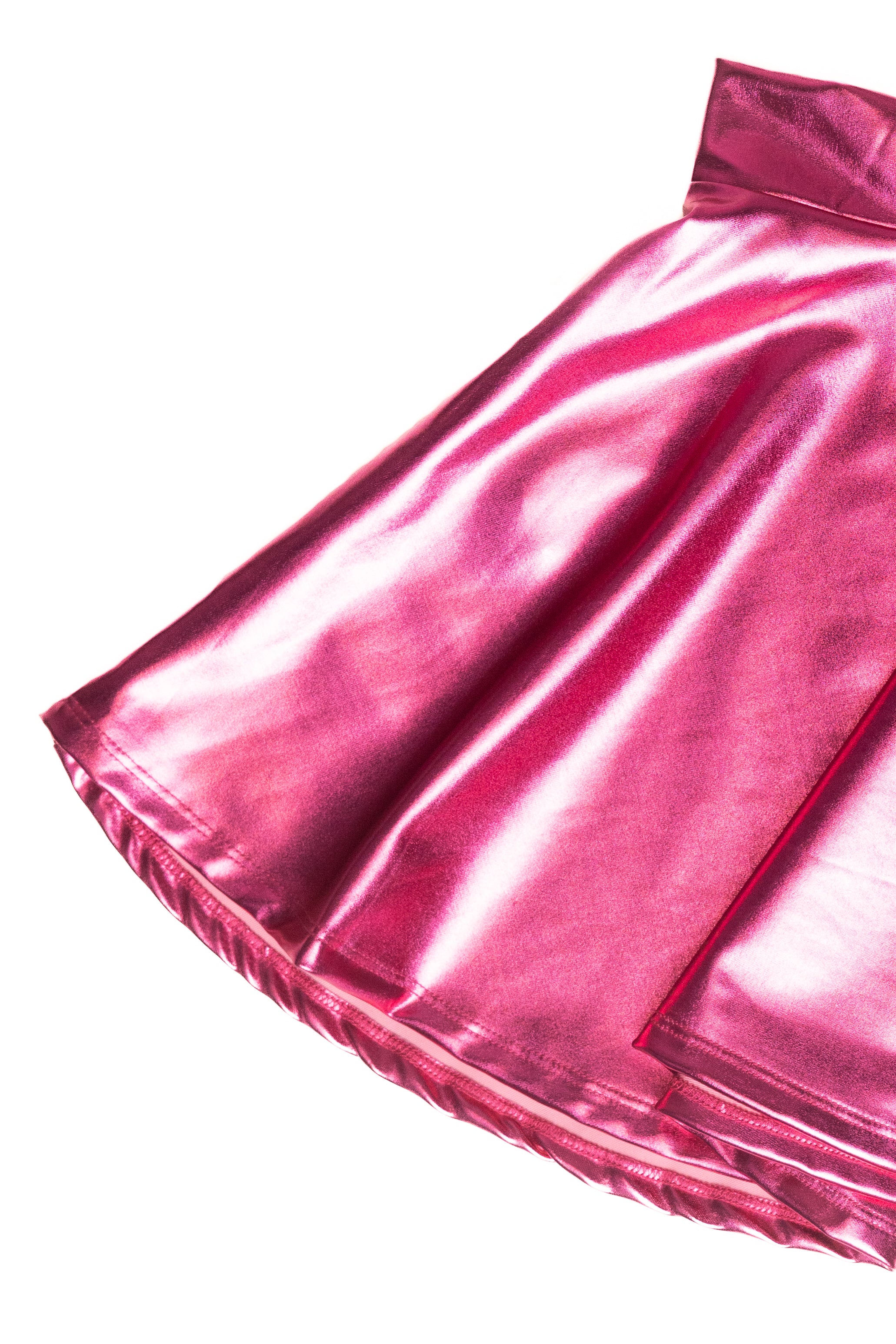 Metallic Circle Swing Skirt