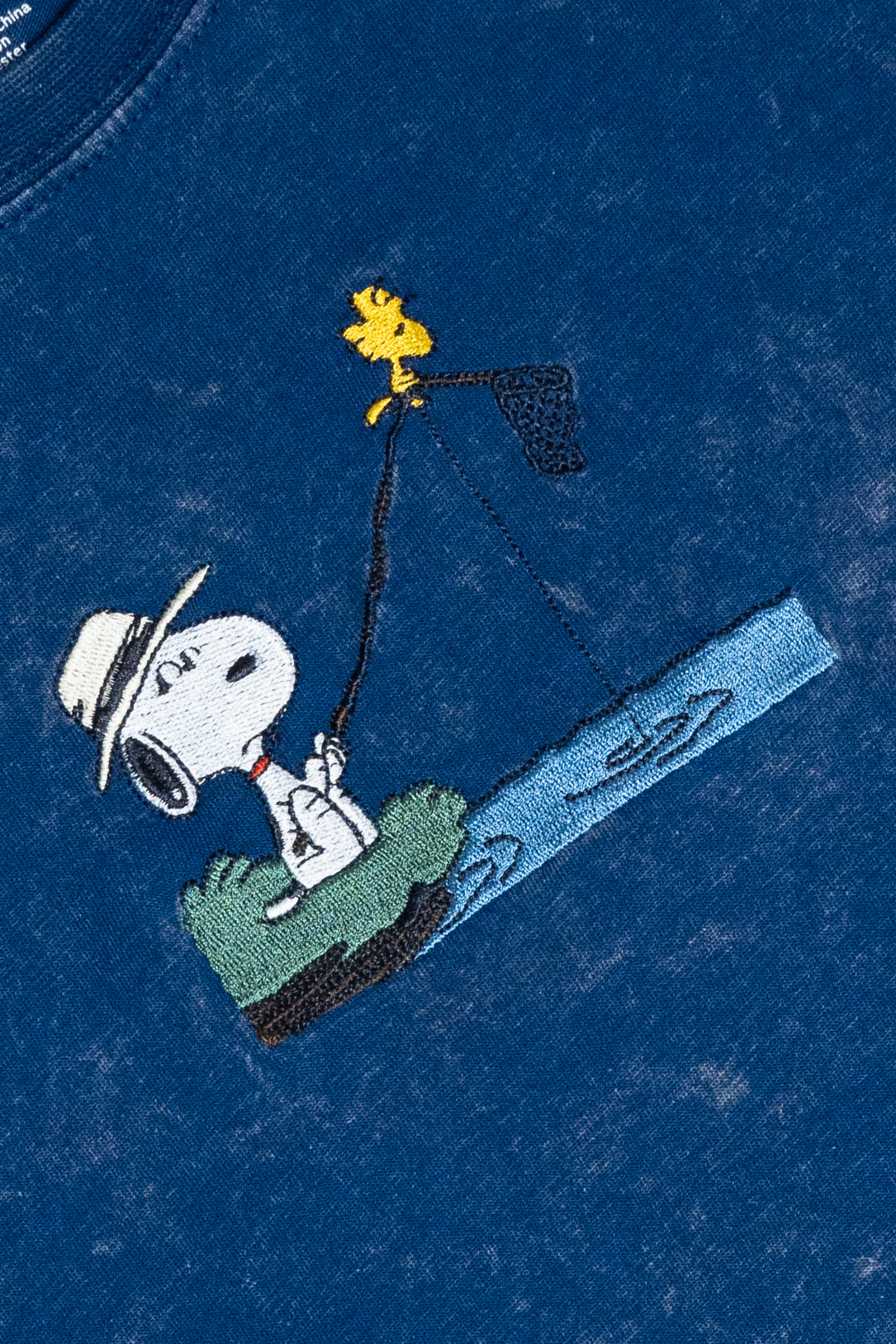 Snoopy Embroidered Fishing Tee