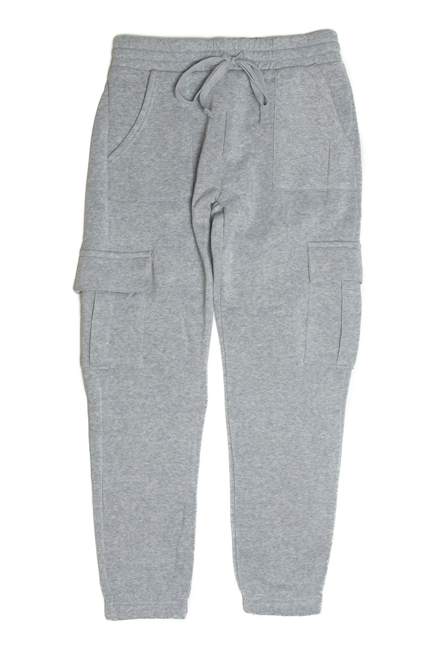 Grey Cargo Sweatpants
