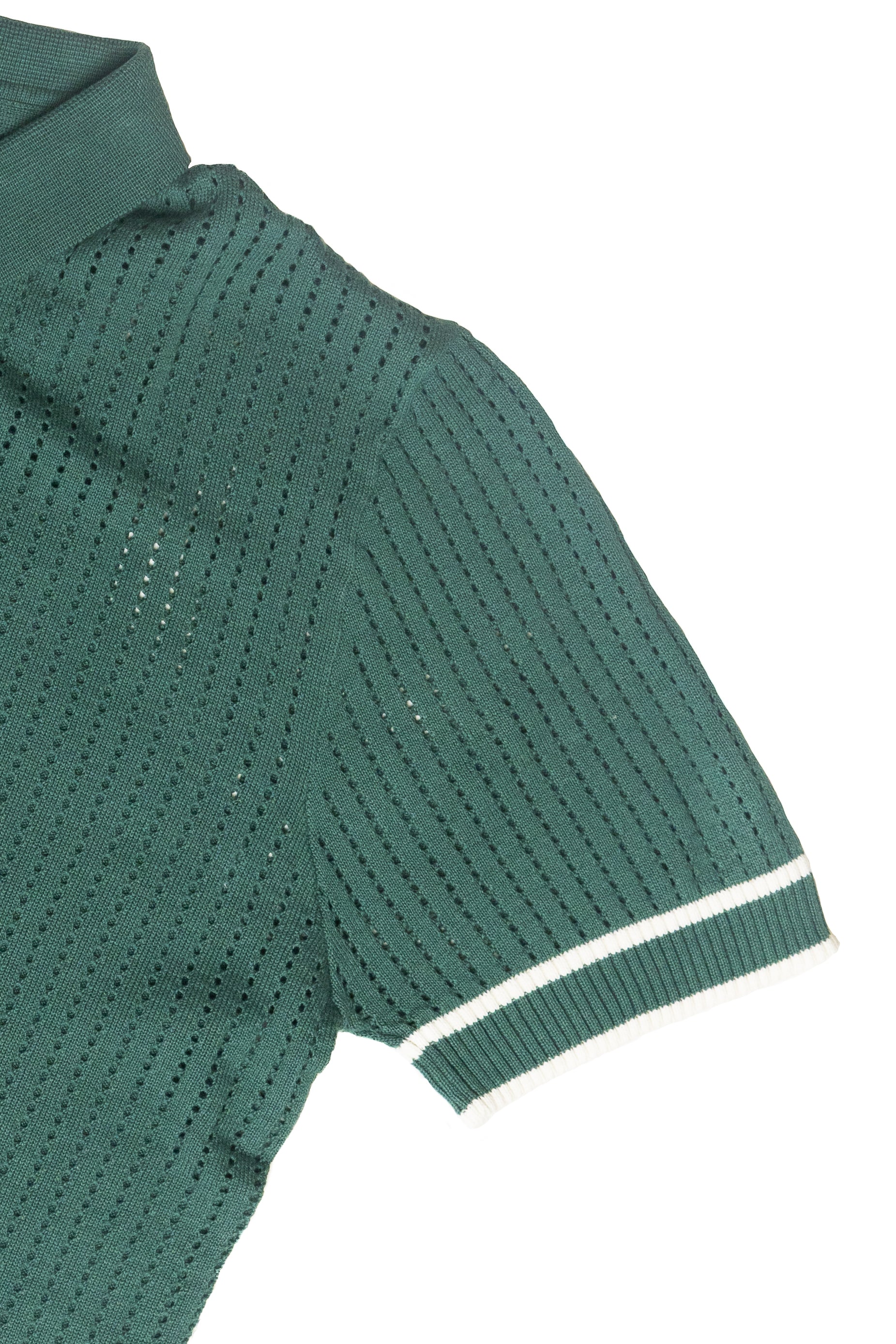 Retro Knit Button-Up