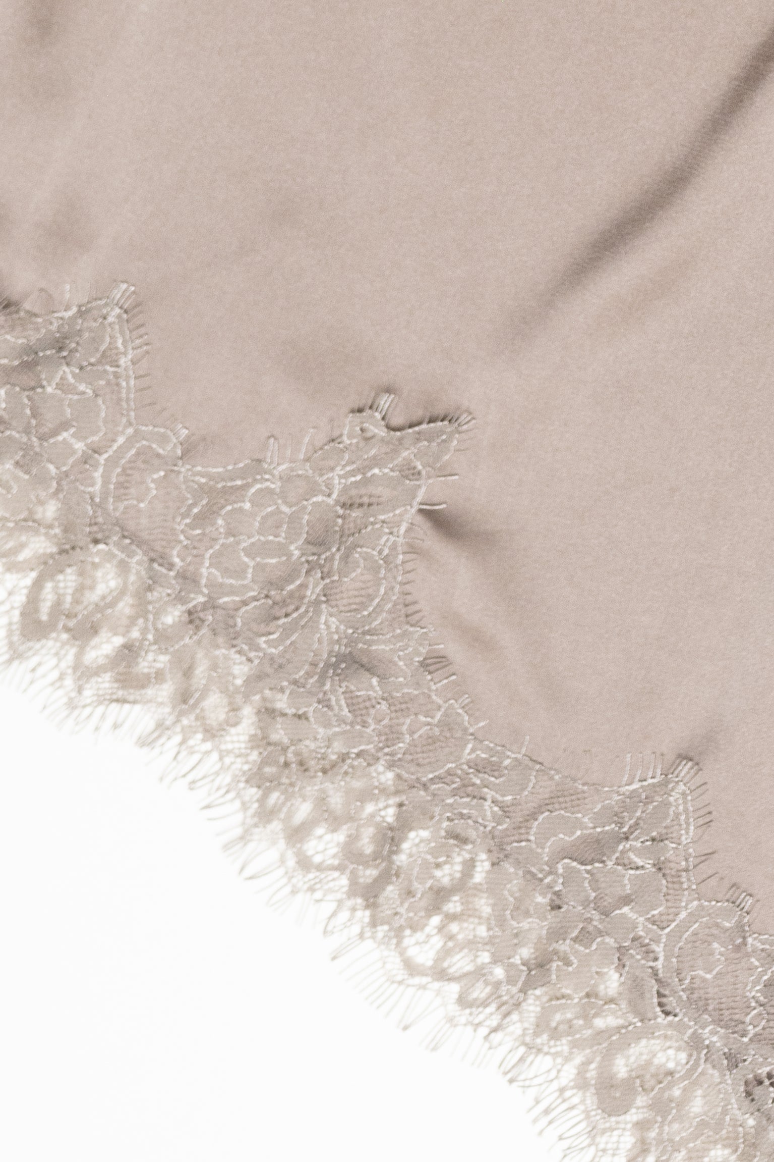 Asymmetrical Satin Lace Trim Cami