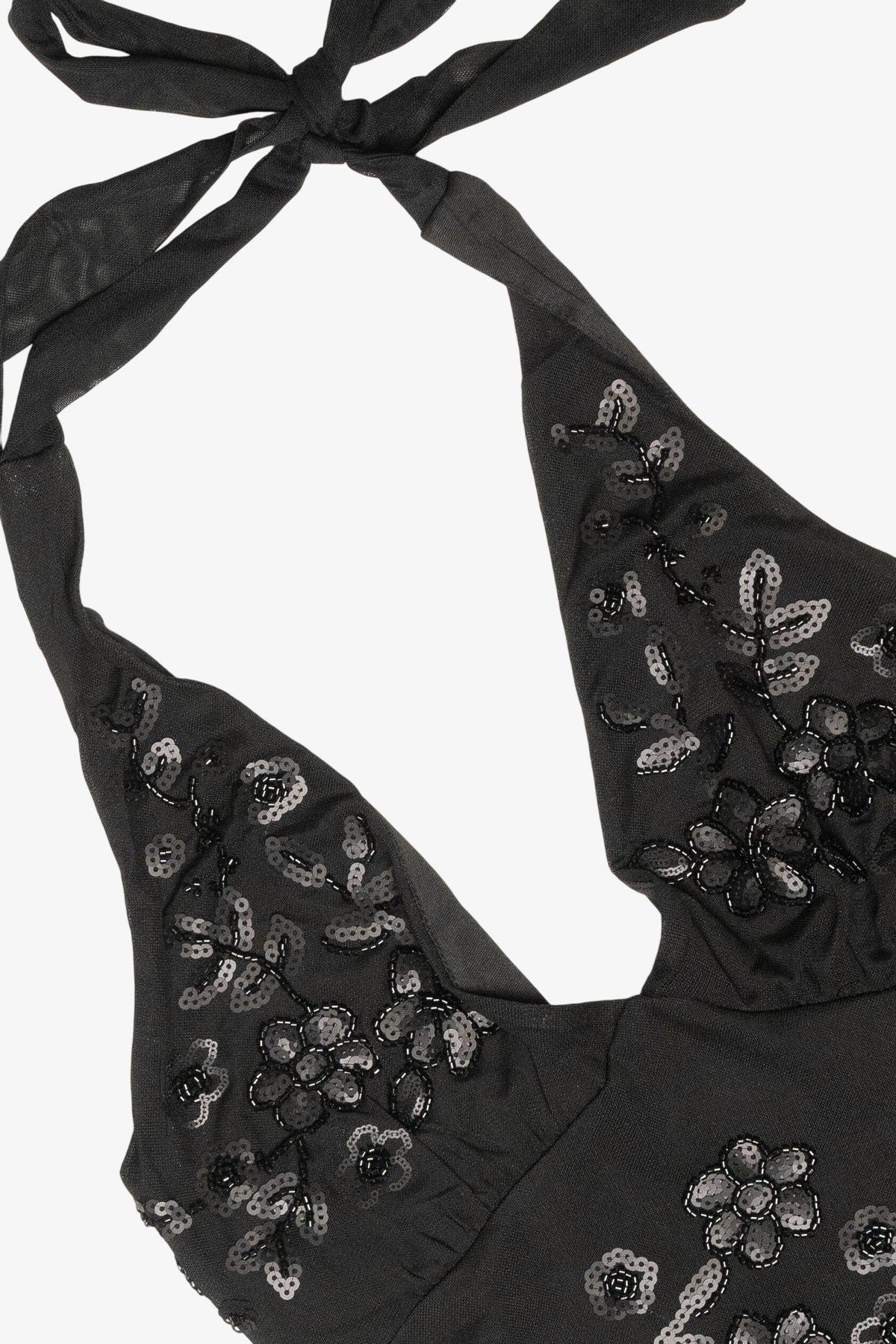 Beaded Mesh Halter Tank