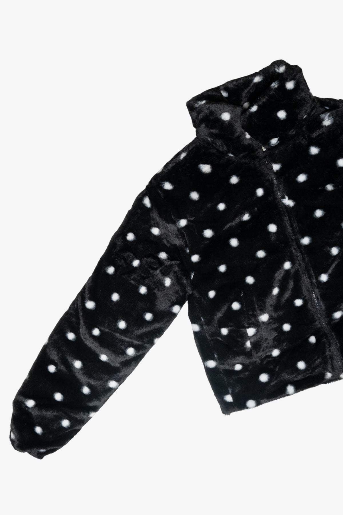 Fuzzy Polka Dot Jacket