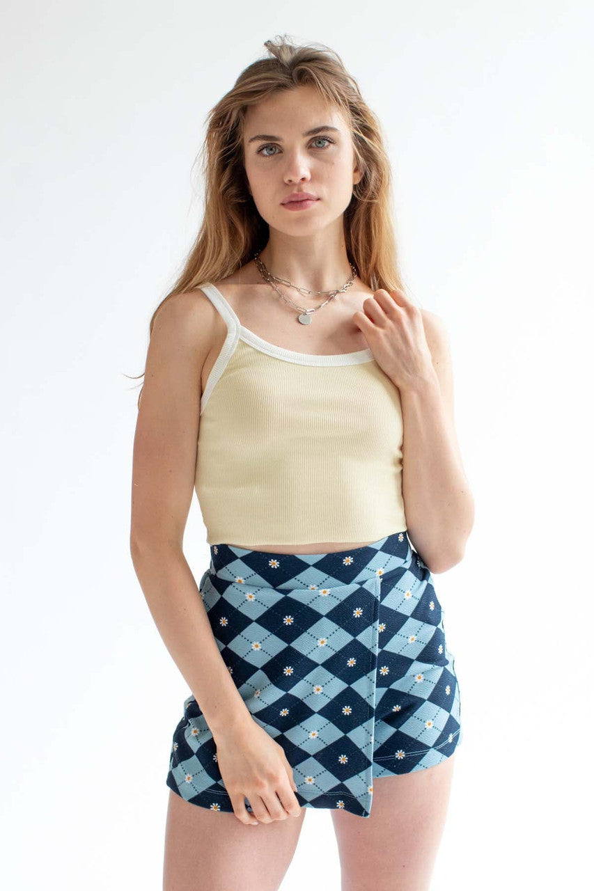 Vanilla Yellow Crop Cami