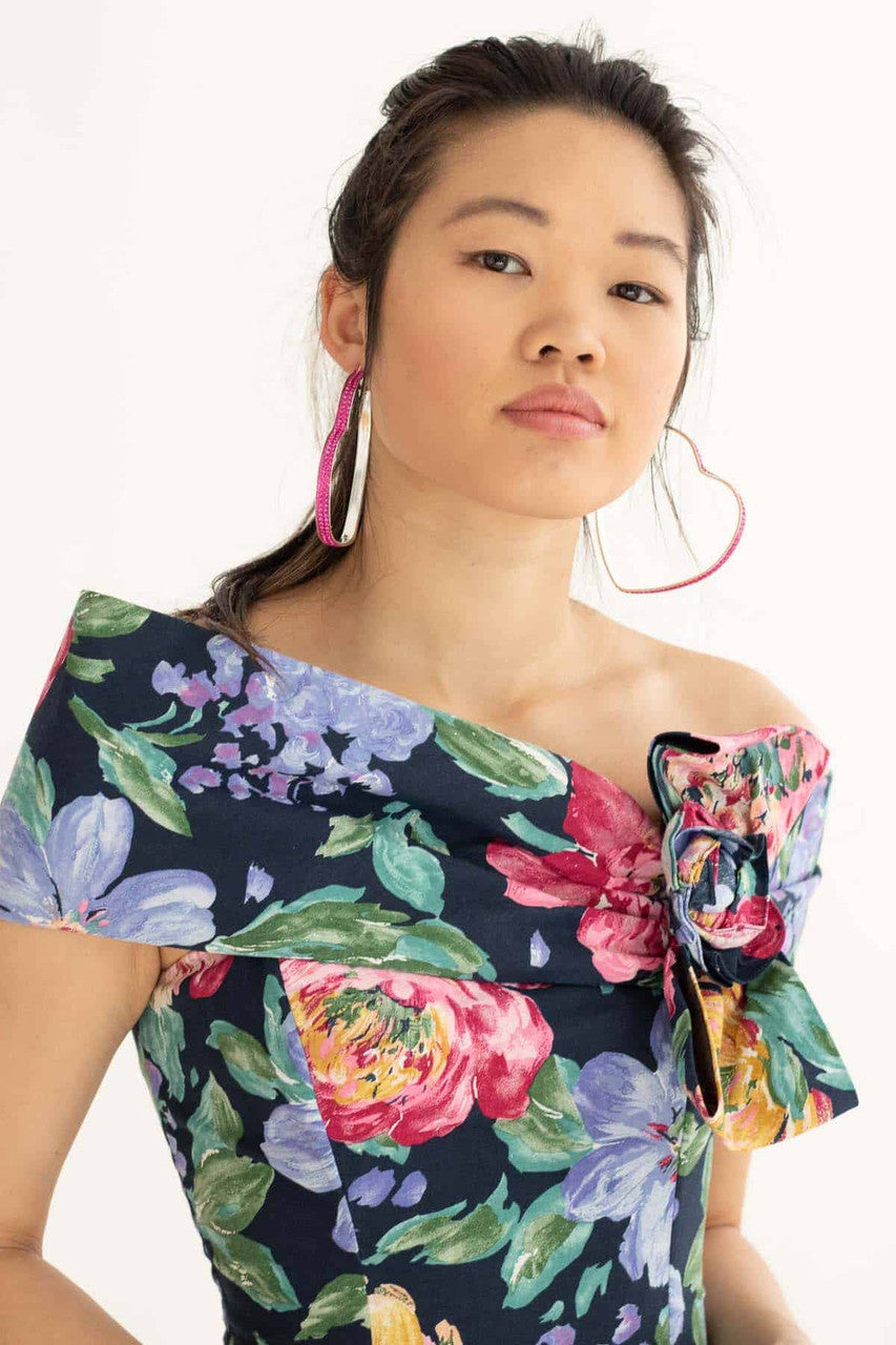 80s Gunne Sax Floral Vintage Dress