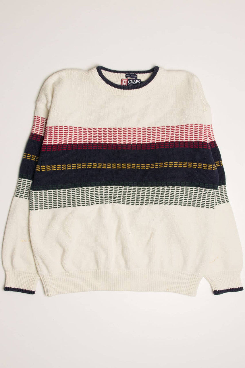 Chaps Striped Chest Sweater 3530