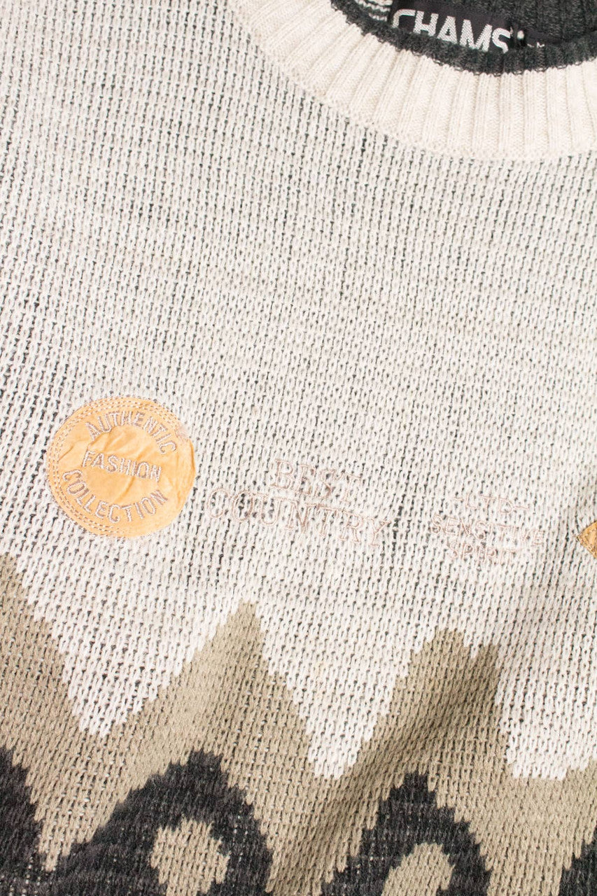 Best Country Patches Sweater 3548