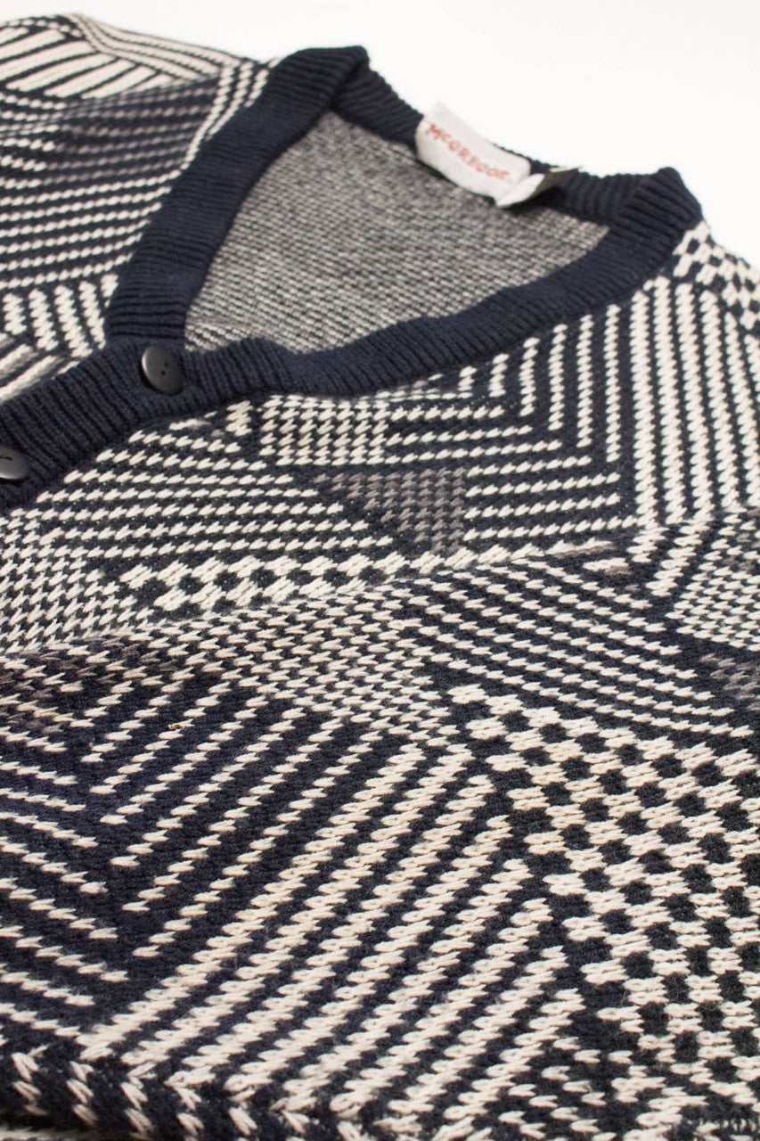 Vintage 80s Triangles Cardigan 3554