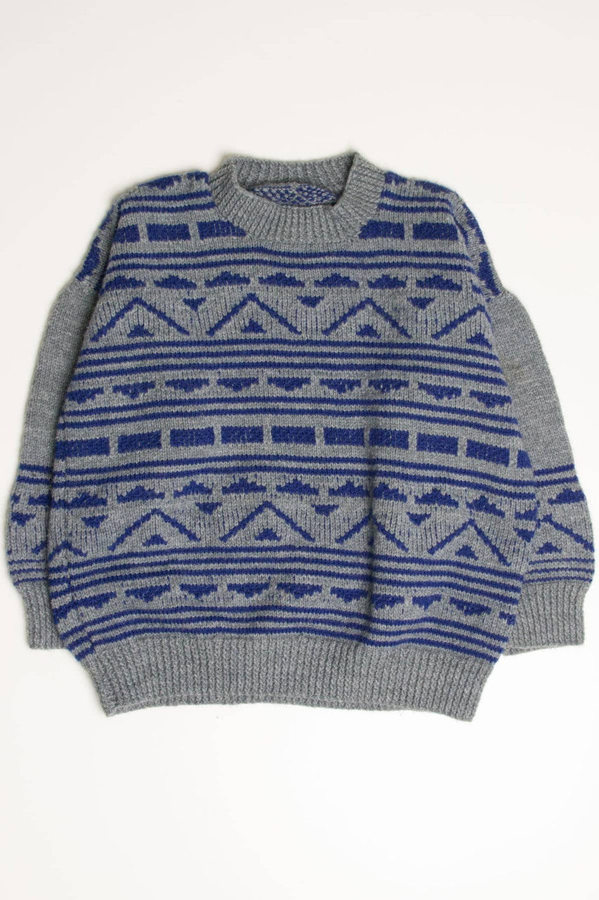 Hand Knit 80s Cropped Sweater 3557