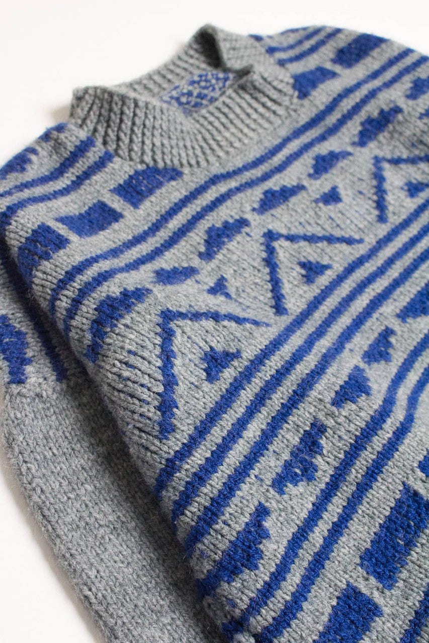 Hand Knit 80s Cropped Sweater 3557