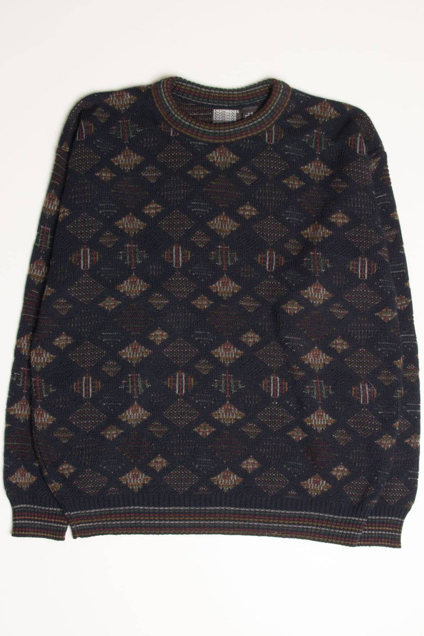 Vintage 80s Diamonds Sweater 3574