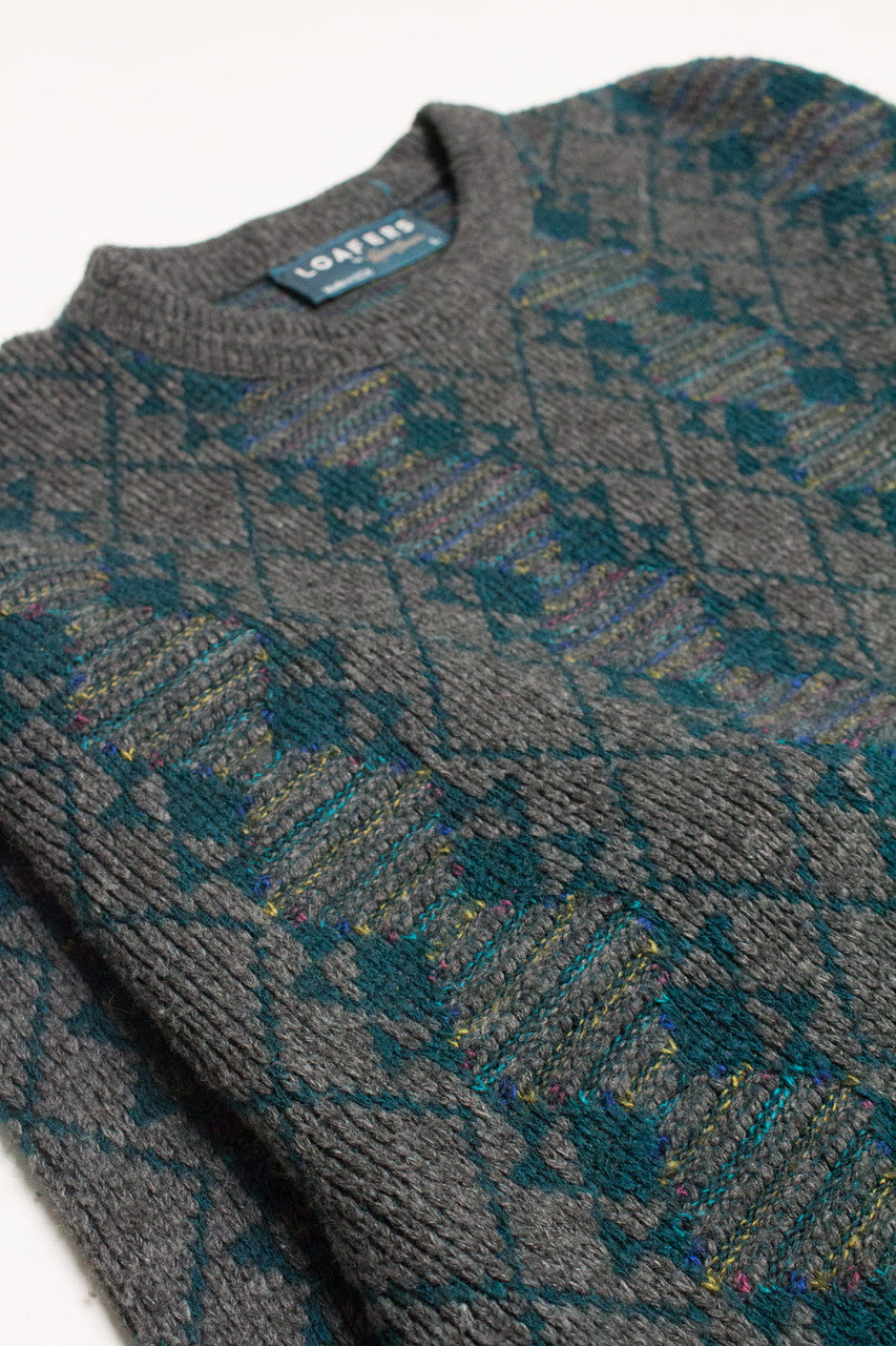 Vintage Loafers 80s Sweater 3674