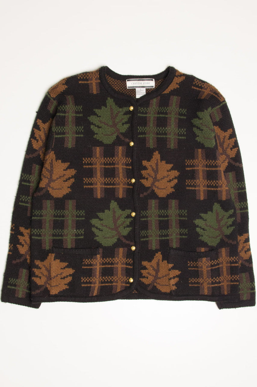 Fall Leaves 80s Cardigan 3692