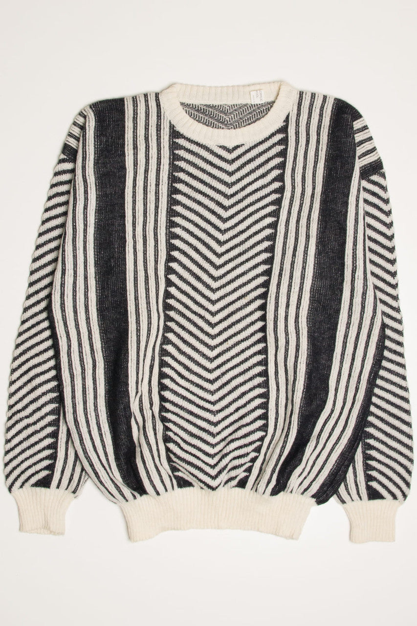 Vintage Chevron Italian 80s Sweater 3715