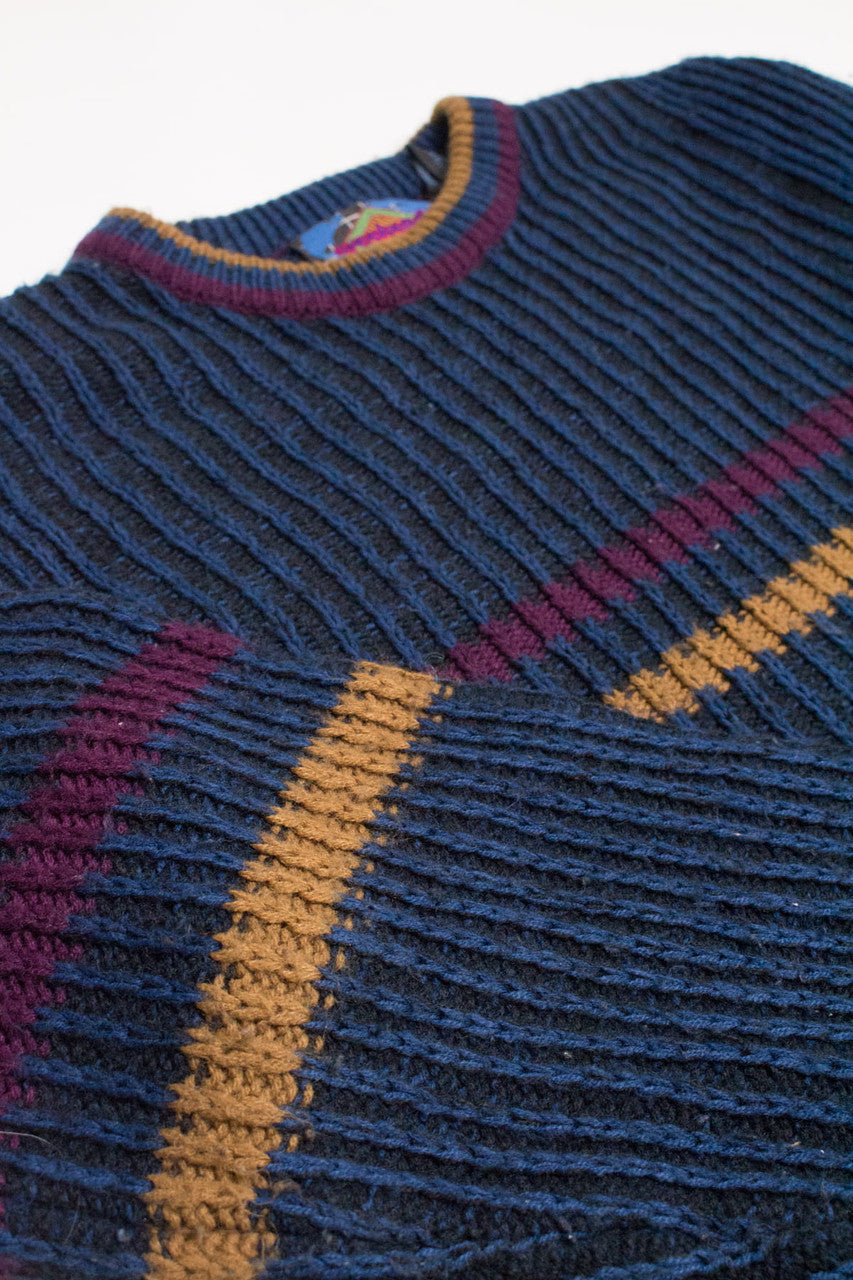 Vintage Striped Weekend 80s Sweater 3744