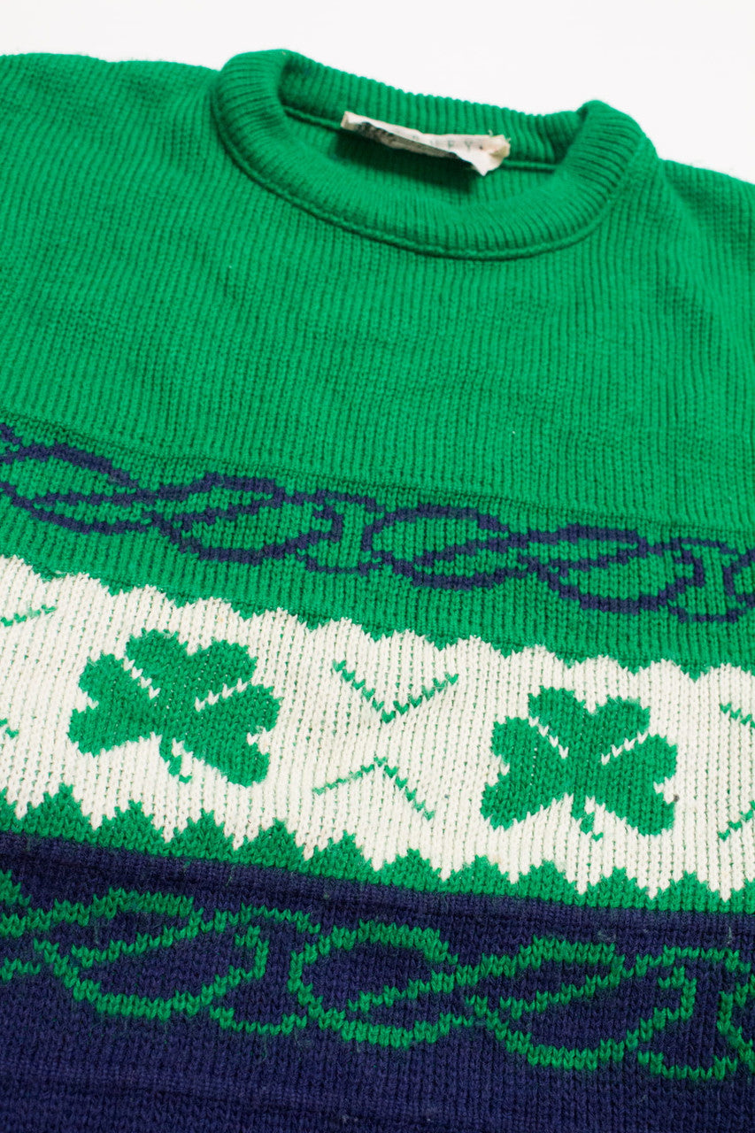 Irish Clover Blarney Woollen Mills Sweater