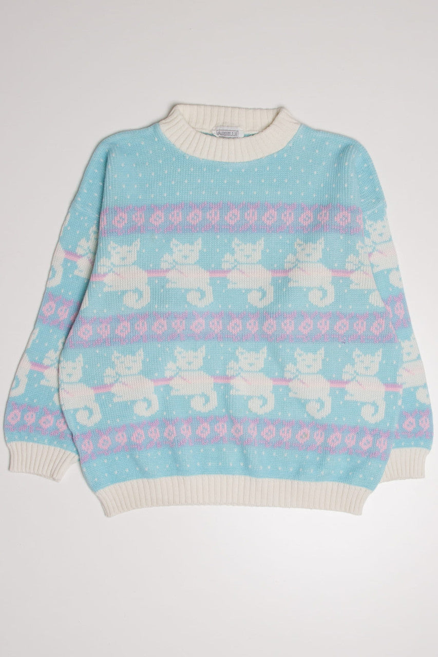 Pastel Kitty Arielle 80s Sweater 3805