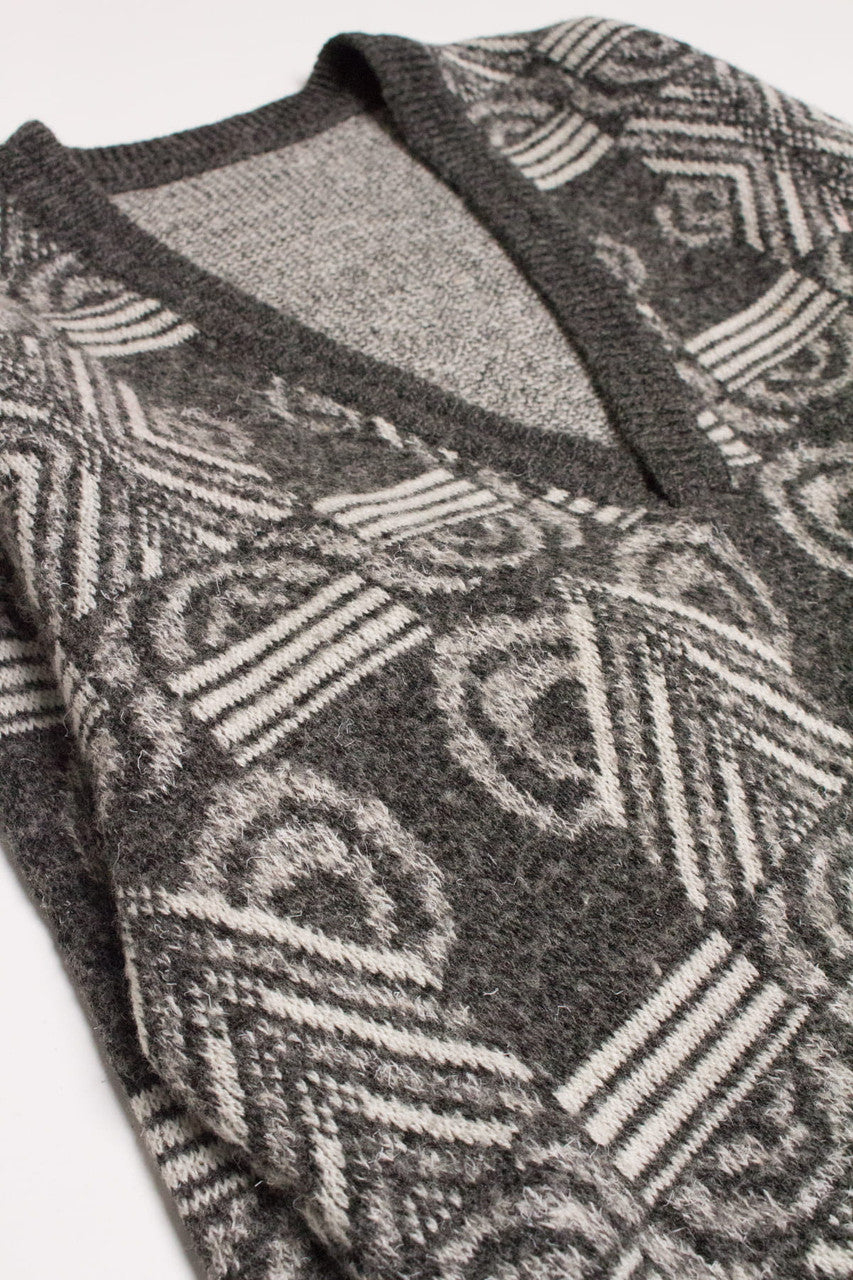 Vintage V Neck 80s Sweater 3808