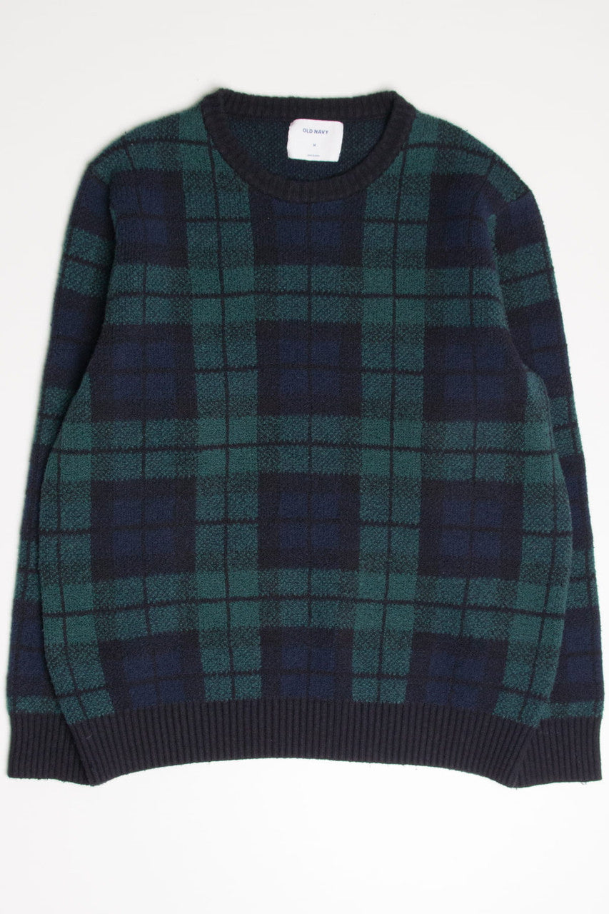Old Navy Plaid Sweater 3825