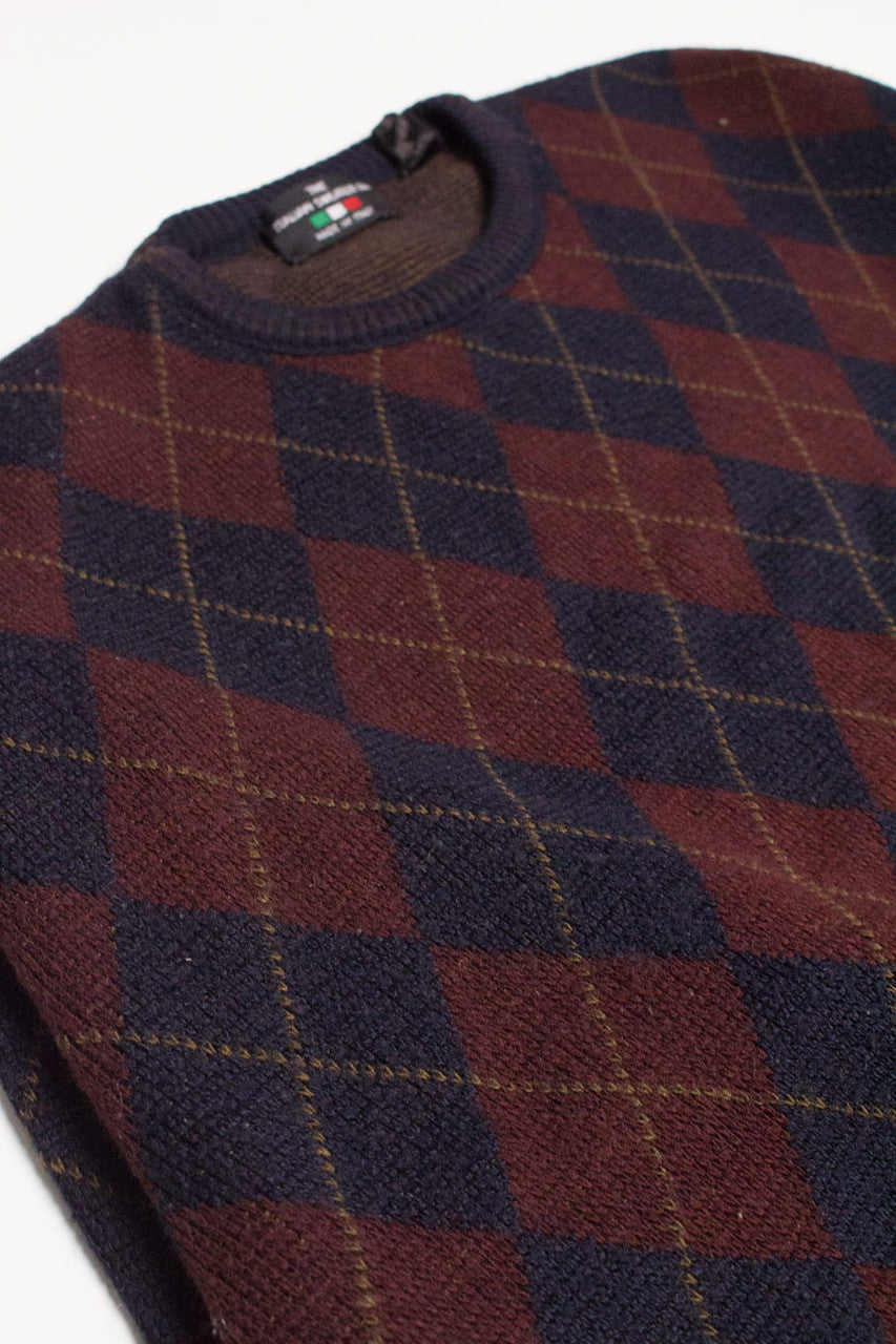 Argyle Italian 80s Sweater 3829