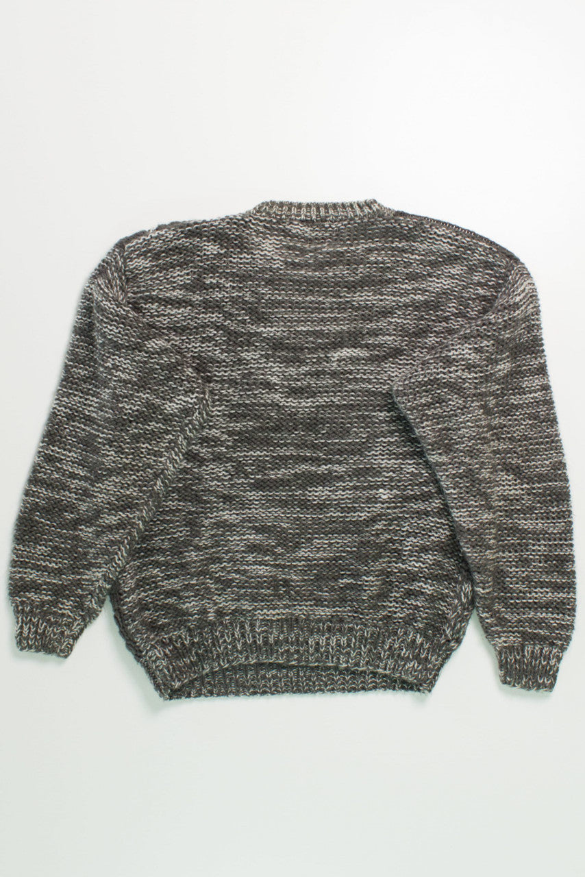 Vintage Cozy Grey 80s Sweater