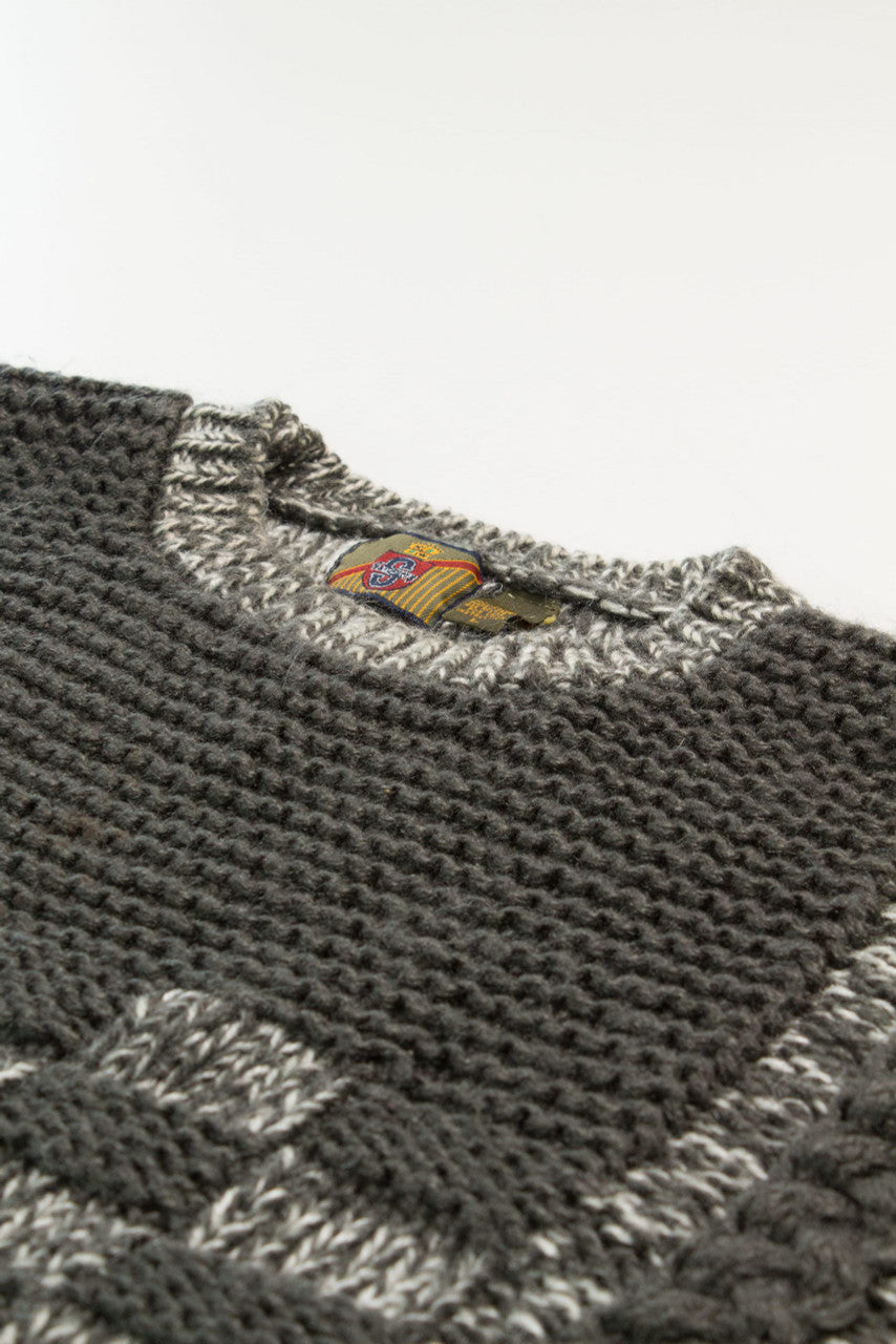 Vintage Cozy Grey 80s Sweater