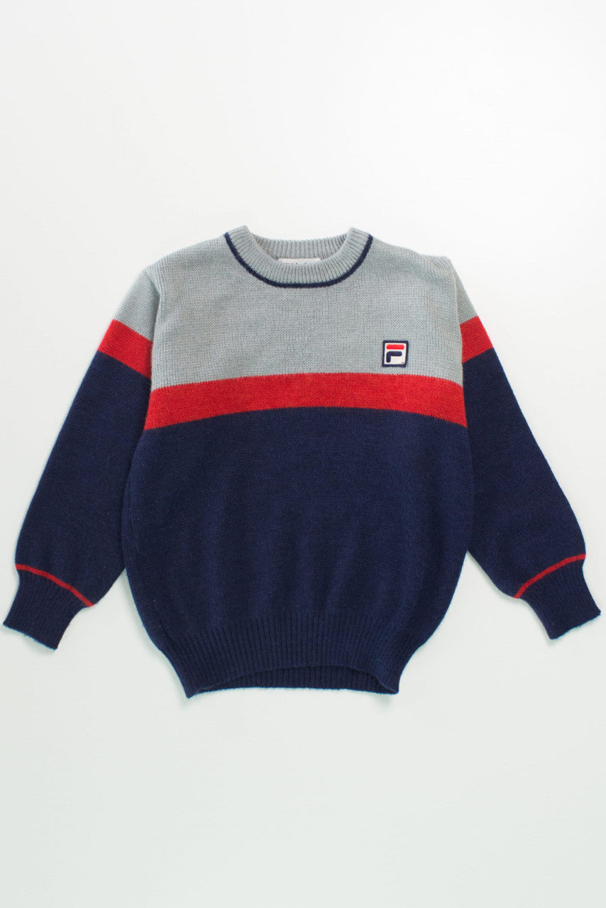 Vintage FILA Tri Color 80s Sweater