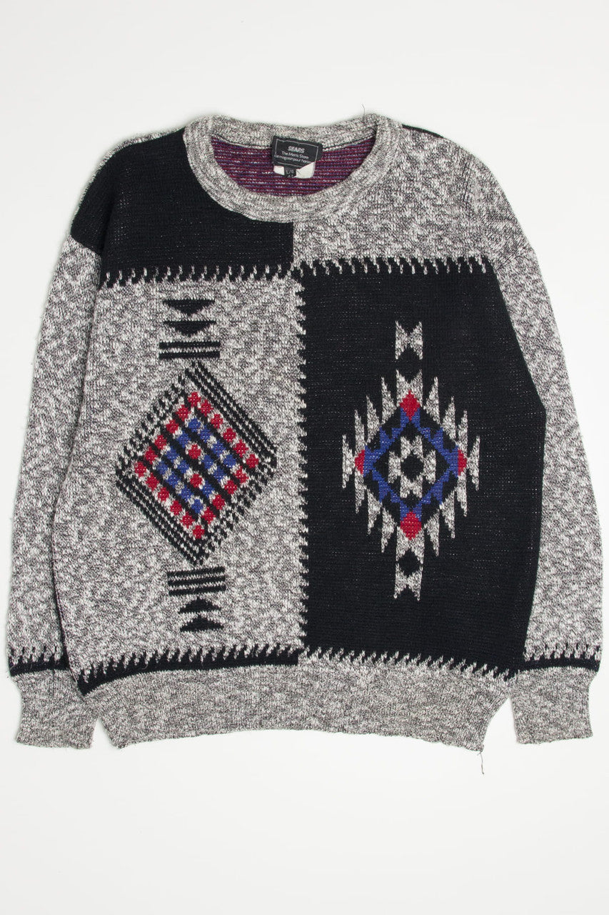 Sears Southwest Color Blocked Sweater 3885