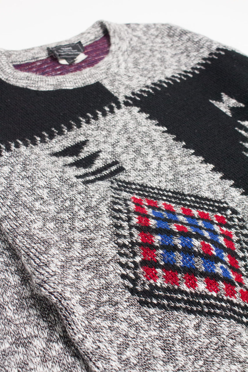 Sears Southwest Color Blocked Sweater 3885