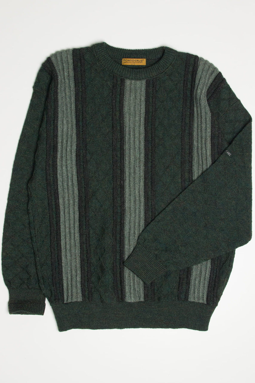 Dark Green Portocruz 80s Sweater