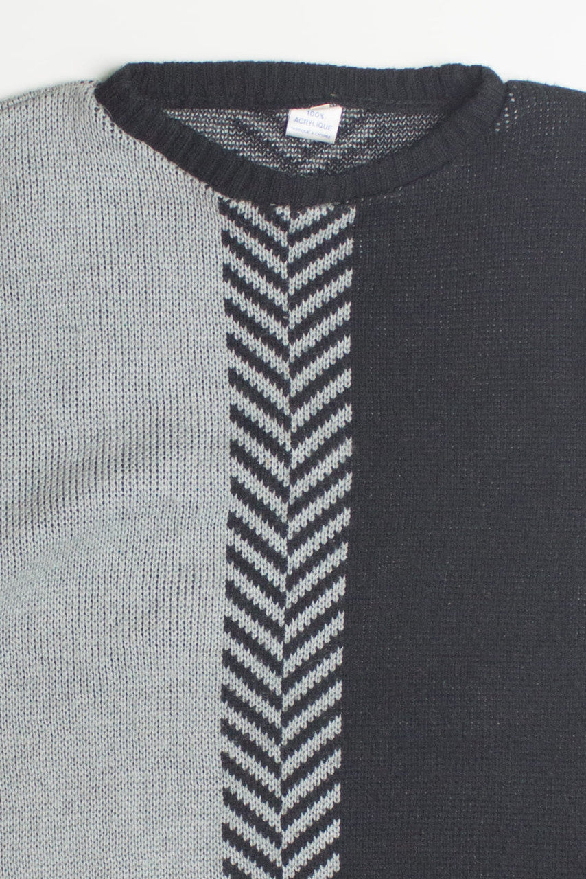Two Tone 80s Sweater