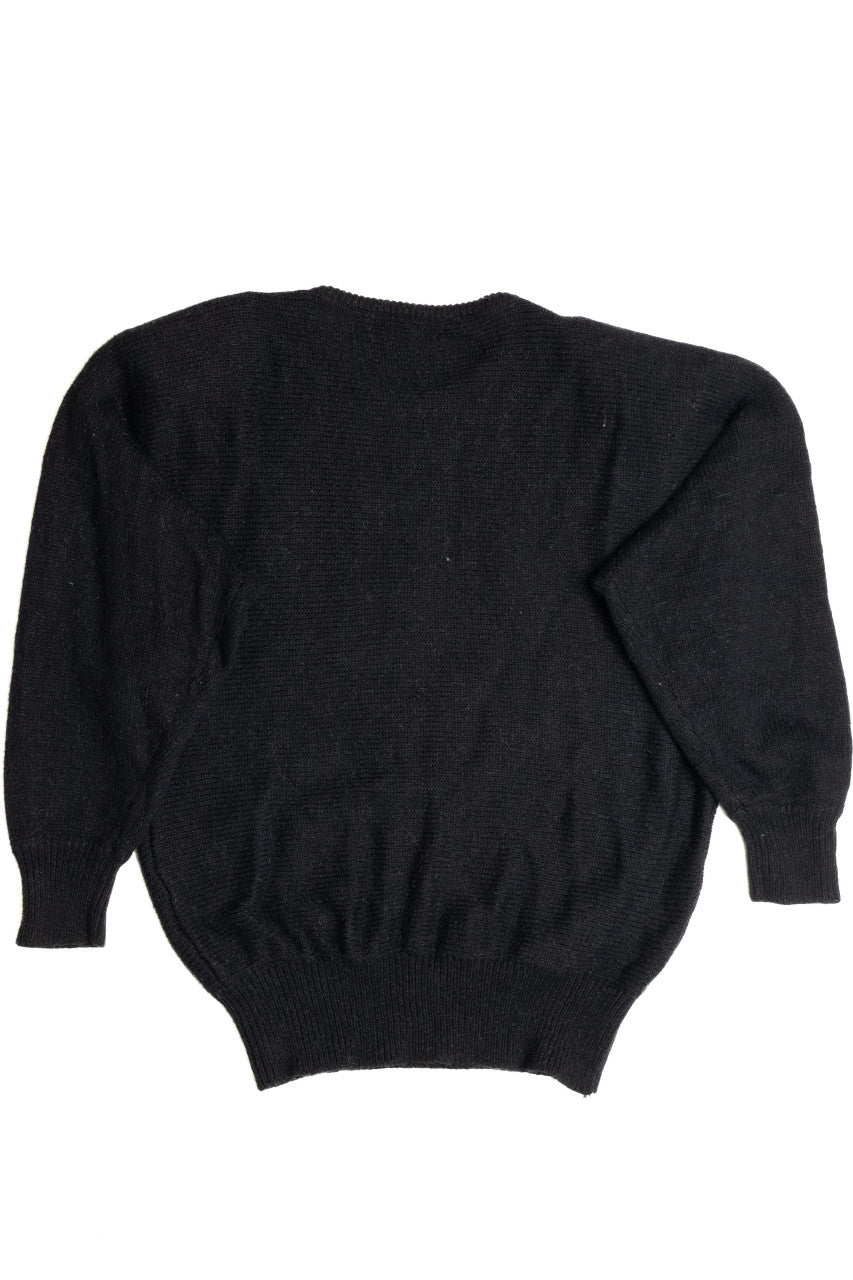 Black and Gold 80s Sweater