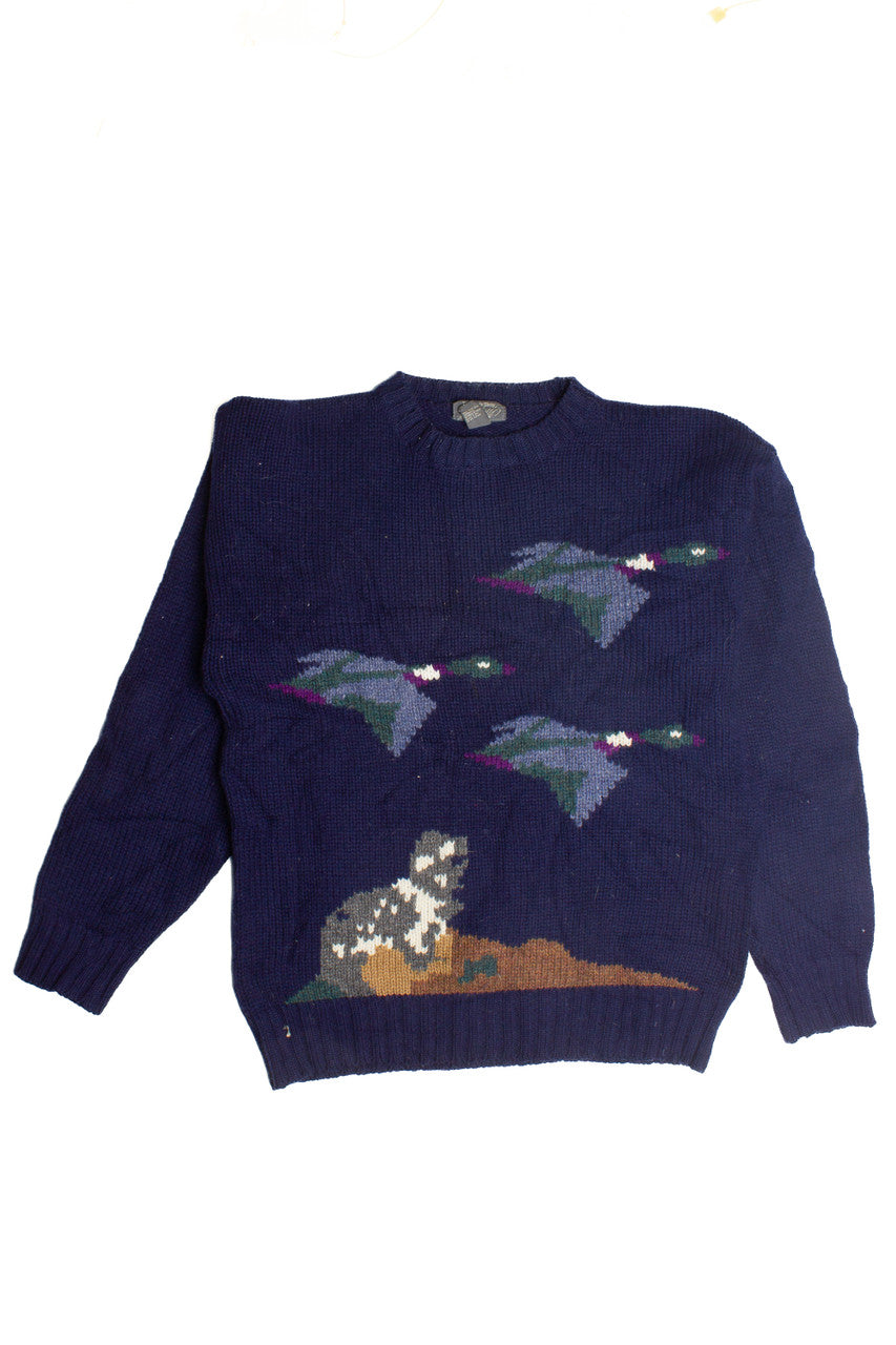 Vintage Lorde Taylor Duck 80s Sweater (1980s)