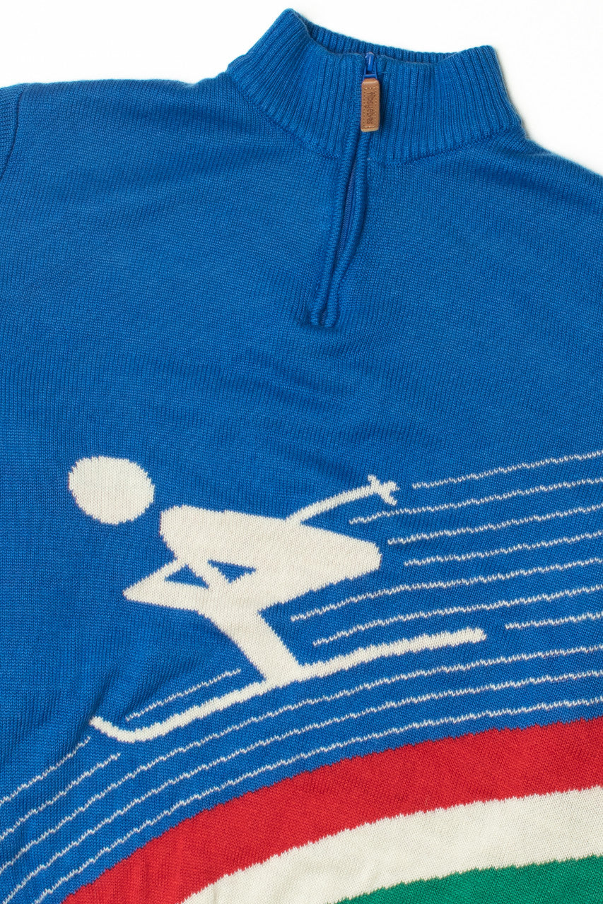 Downhill Ski Quarter-Zip Sweater