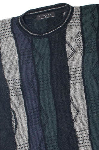 Vintage Zig-Zag Stripe 80s Sweater