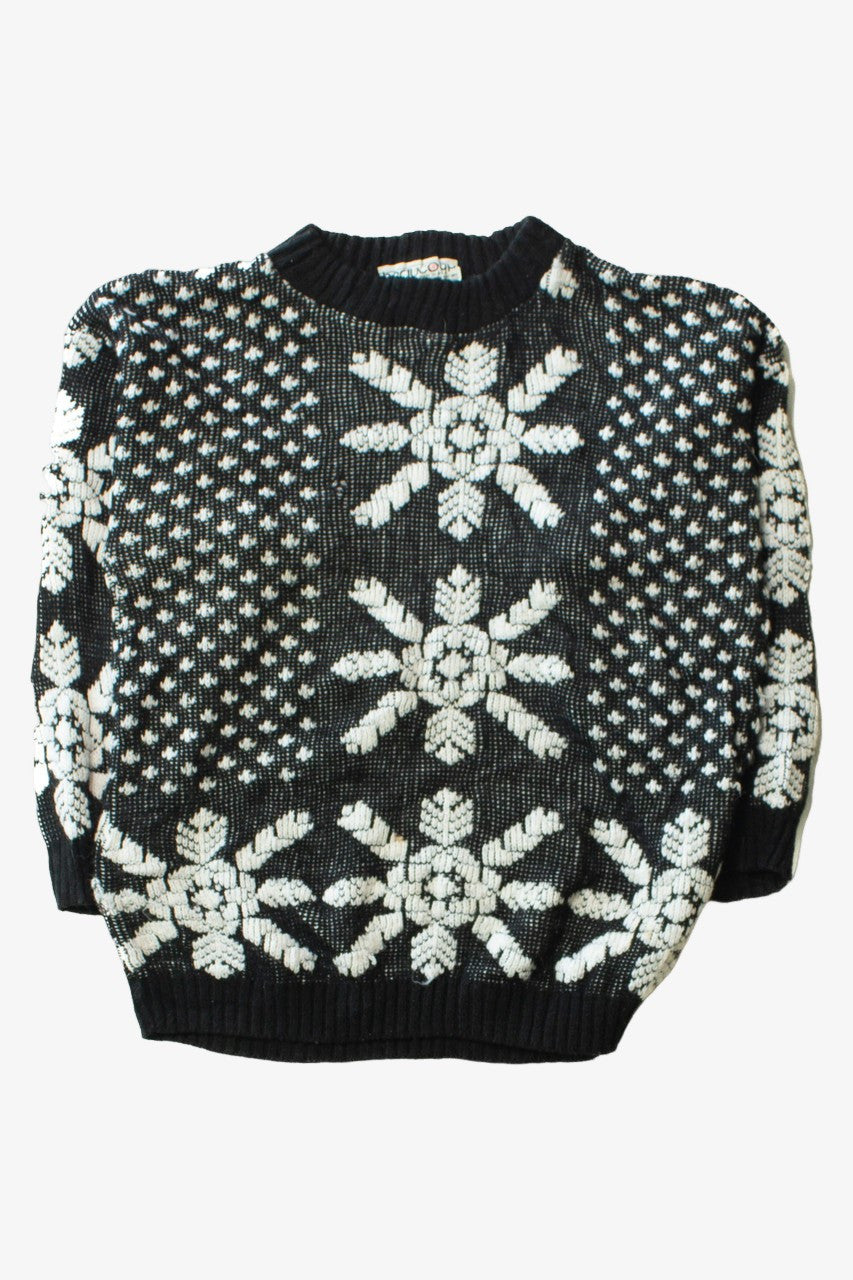 Vintage Beaucoup Snowflakes 80s Sweater (1980s)