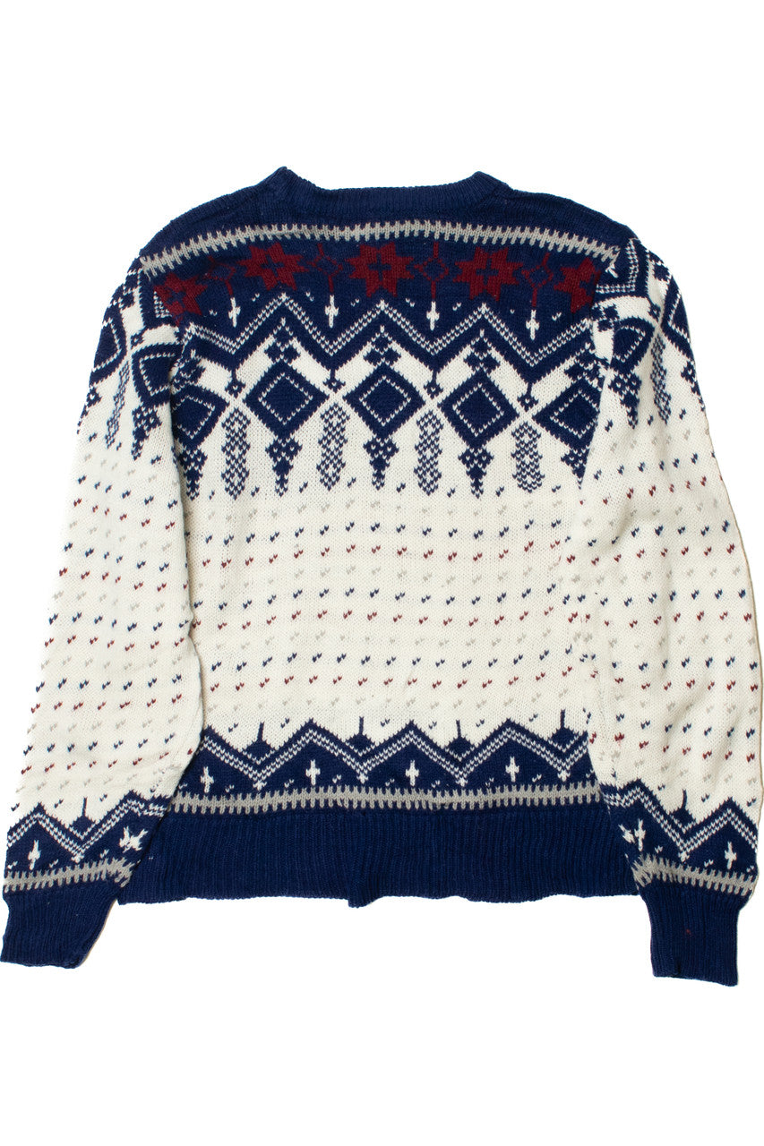 Vintage Blue Moss Creek Trader 80s Sweater