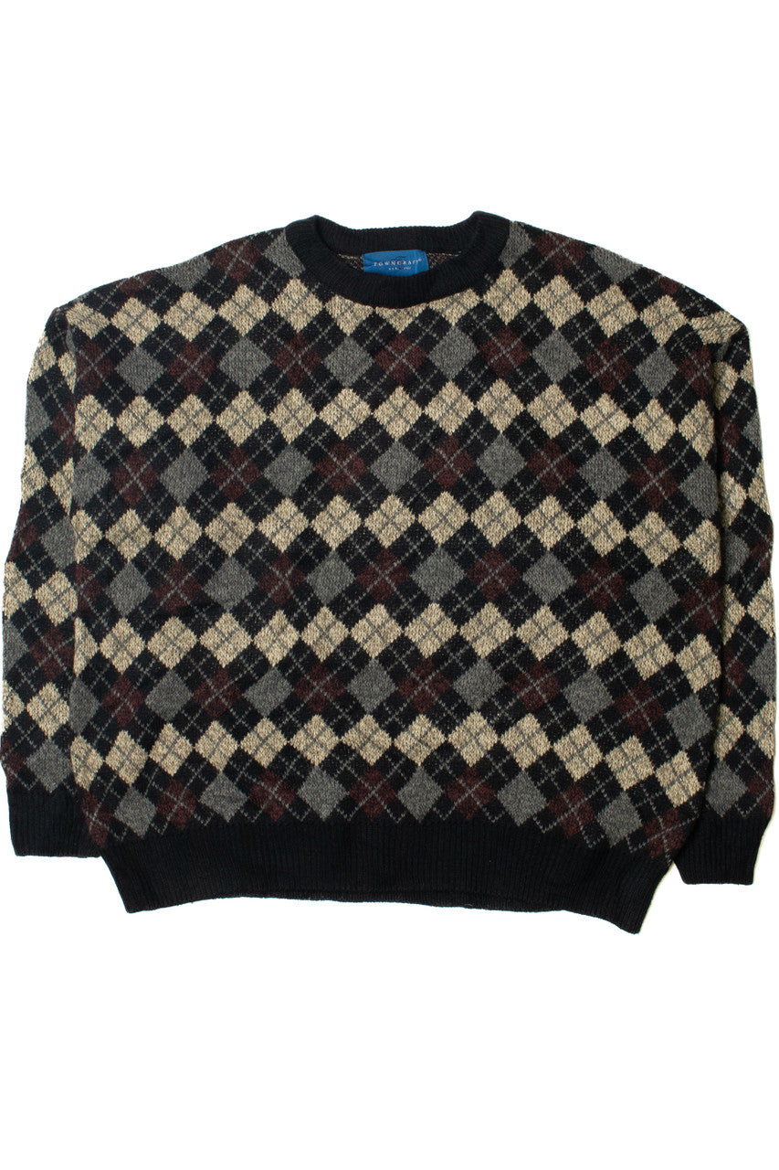 Vintage Argyle Towncraft 80s Sweater