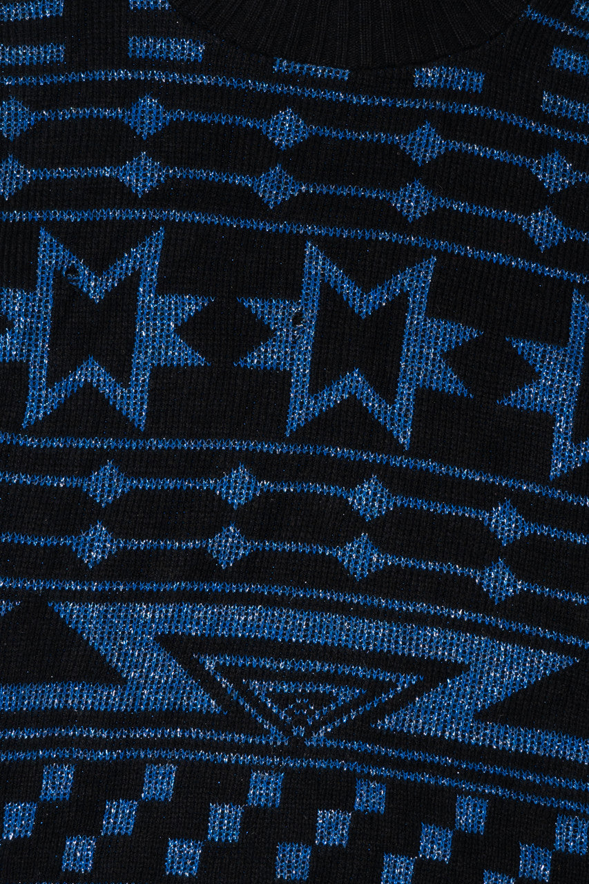 Vintage Blue Shimmery 80s Sweater
