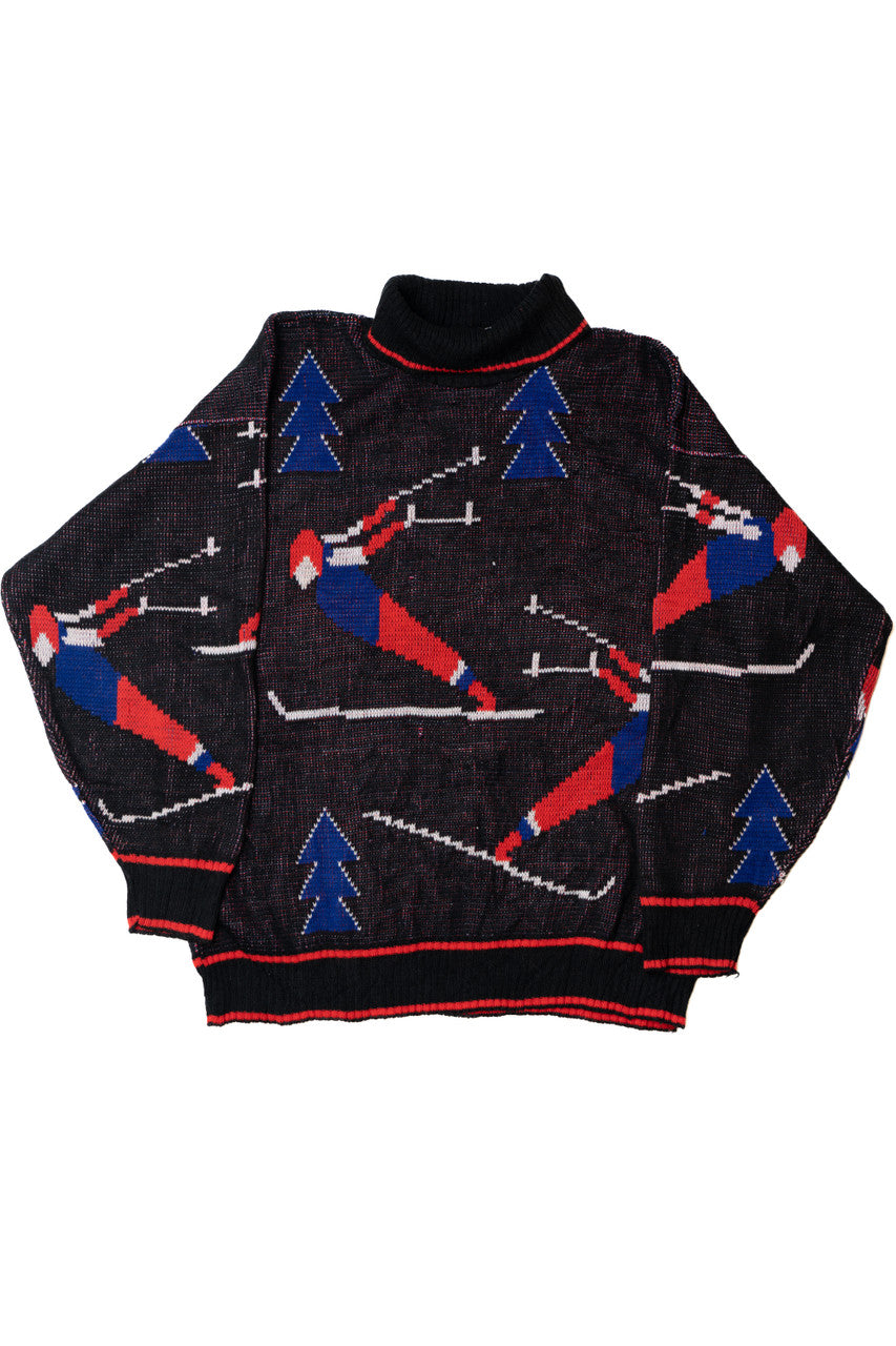 Vintage Ski 80s Turtleneck Sweater