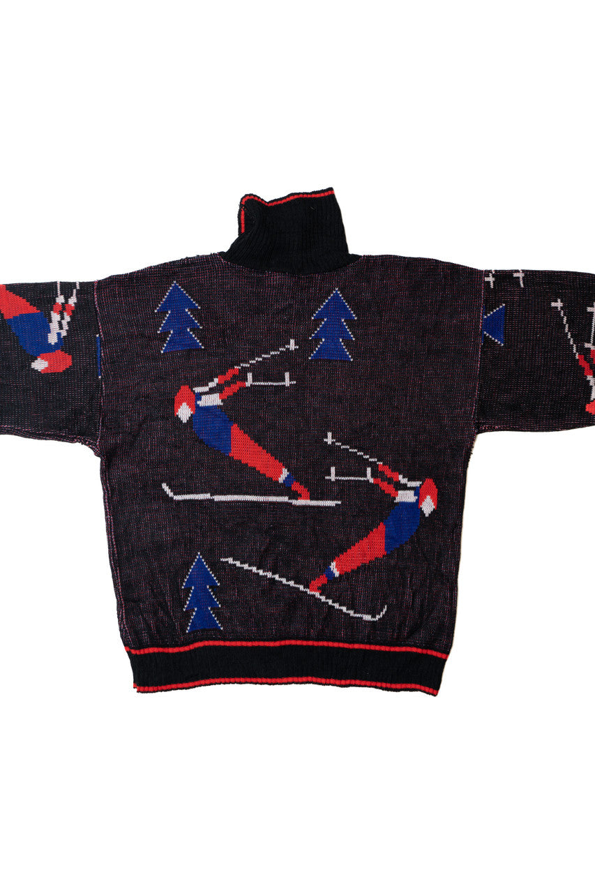 Vintage Ski 80s Turtleneck Sweater