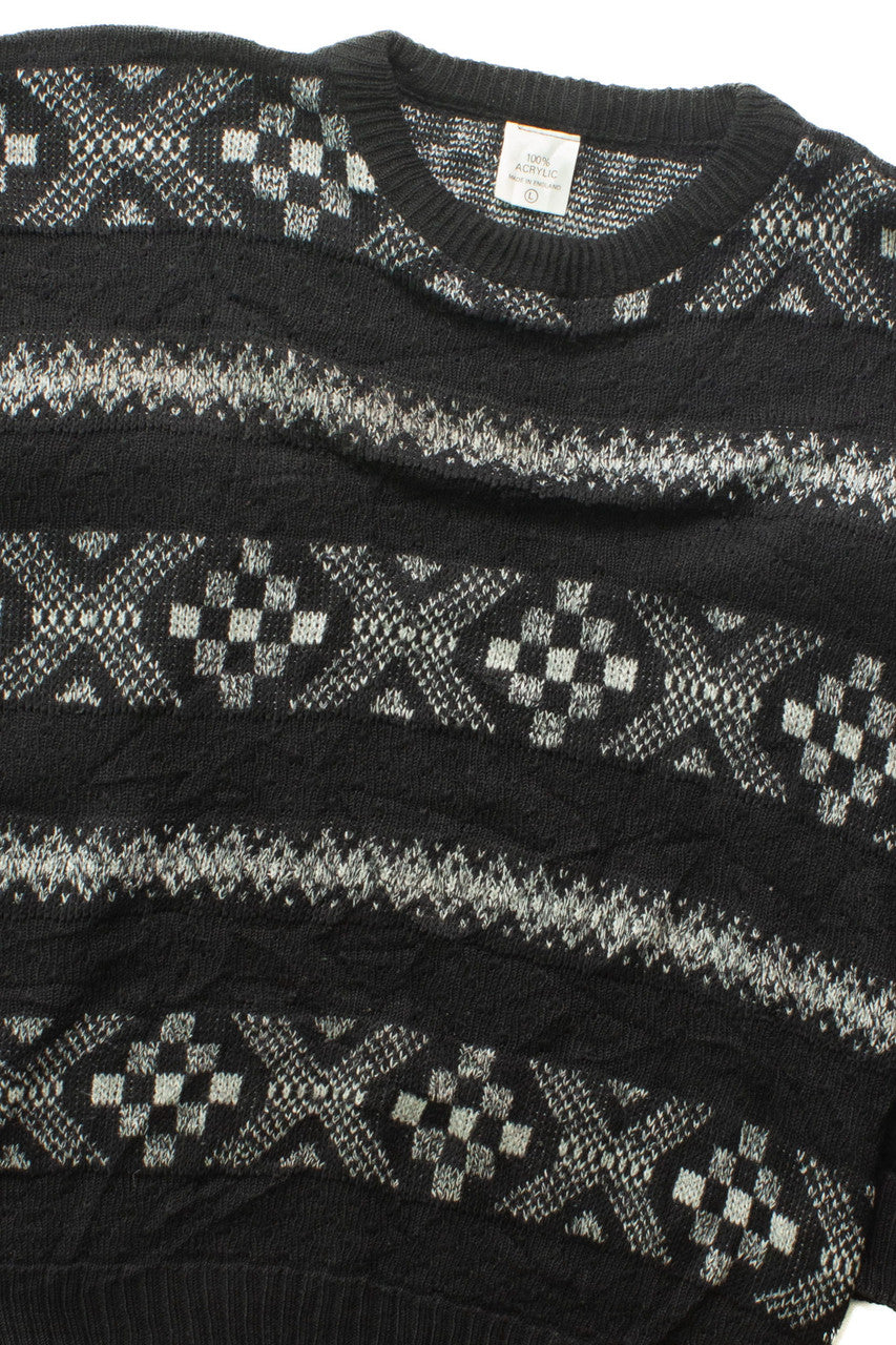 Vintage Black 80s Sweater 4367