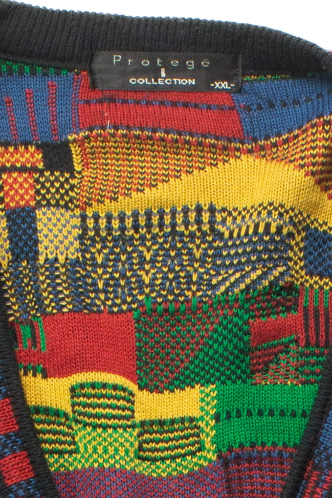 Vintage Protege Collection Coogi Style 80s Cardigan 4419